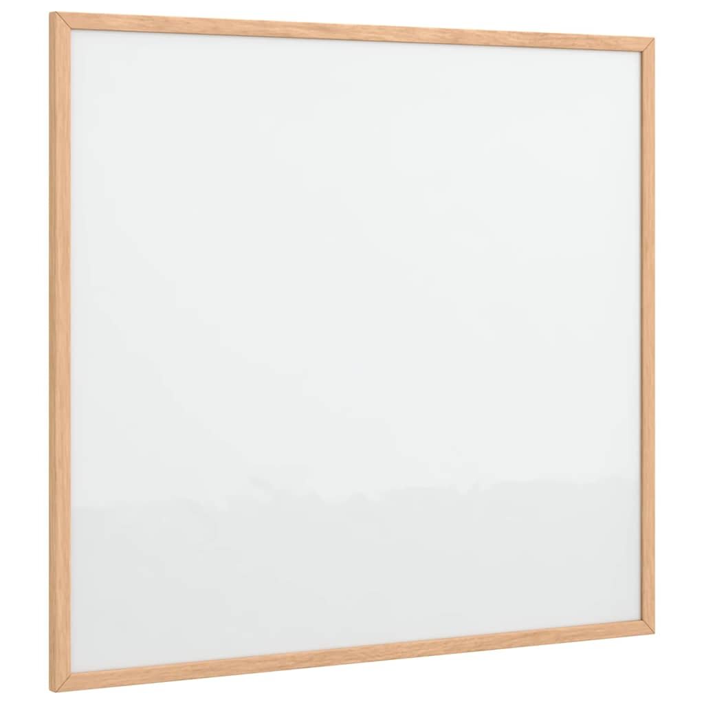 vidaXL mágneses fehértábla tömör fenyőfa kerettel 60x55 cm