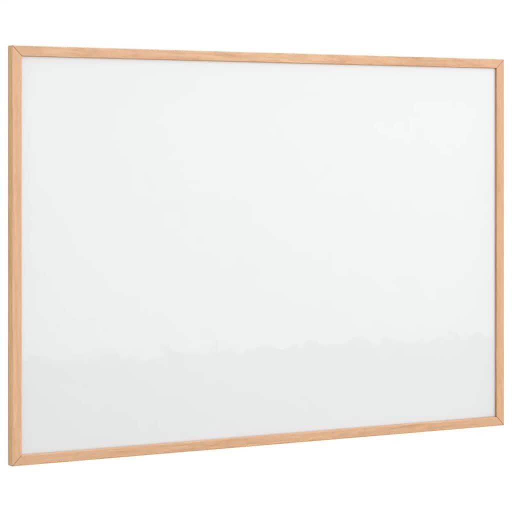 vidaXL mágneses fehértábla tömör fenyőfa kerettel 80x55 cm