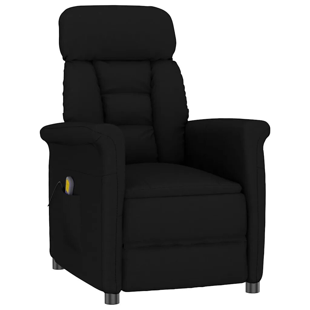 vidaXL Masszázsszék Fekete 96.5 x 70.5 x 95 cm Mikroszálas