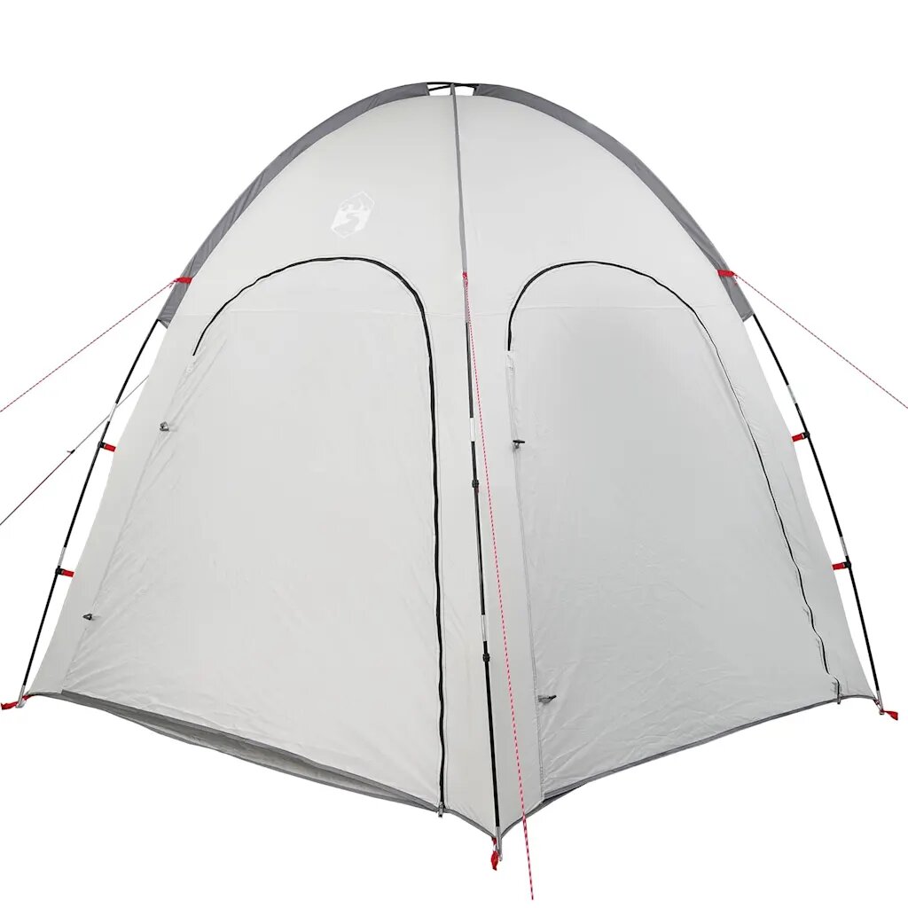 vidaXL Medence sátor 366 x 305 x 231 cm Poliészter és üvegszál Szürke