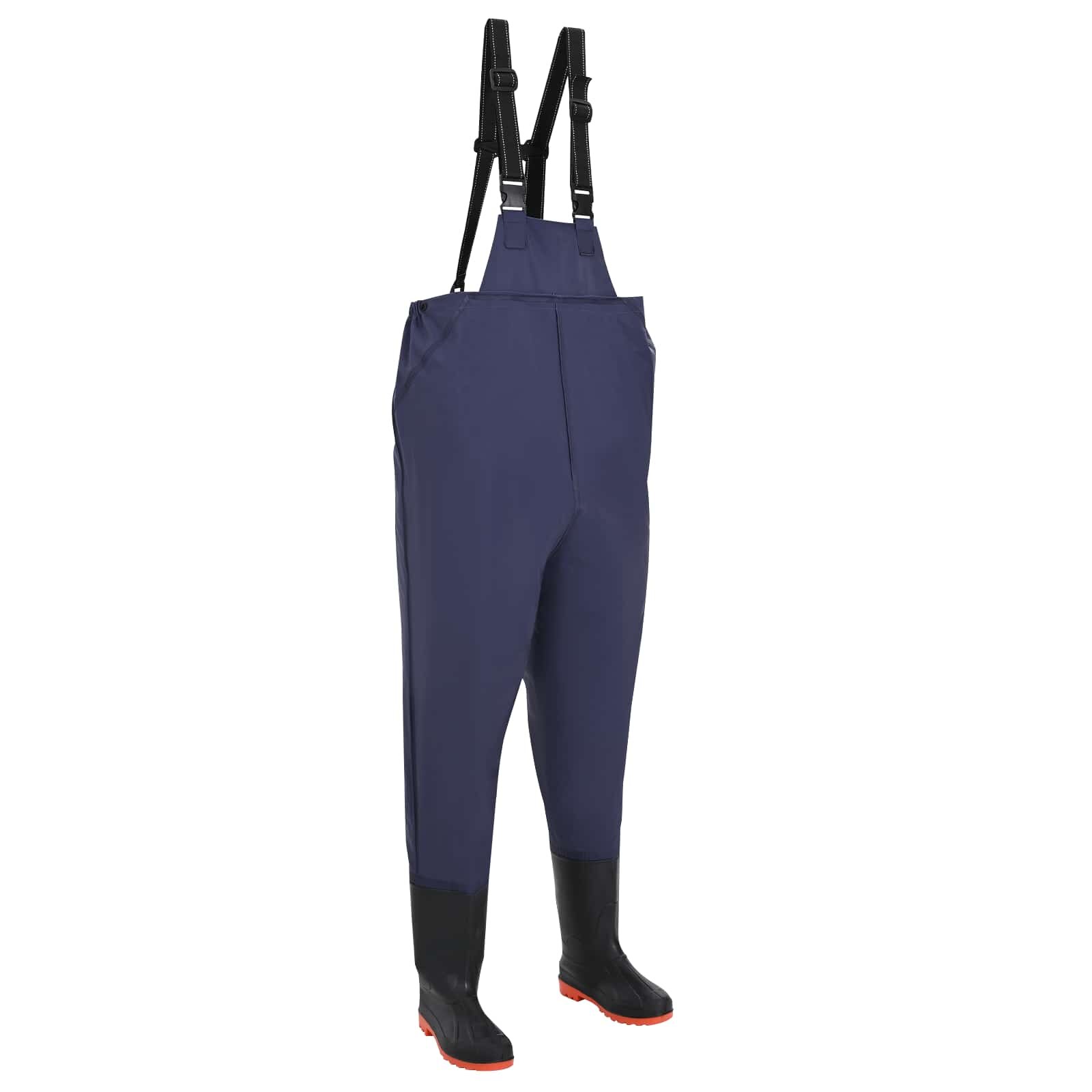 vidaXL Mellkas waders csizmával Méret 45 Kék