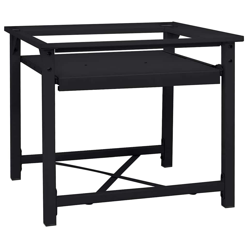 vidaXL Mosógép Talp Fekete 60 x 56 x 52 cm Acél