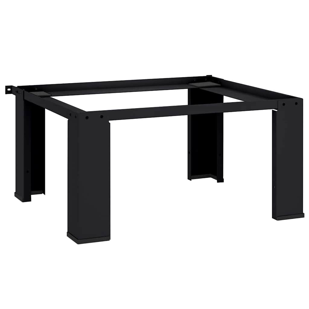 vidaXL Mosógép Talp Fekete 64 x 55 x 325 cm Acél