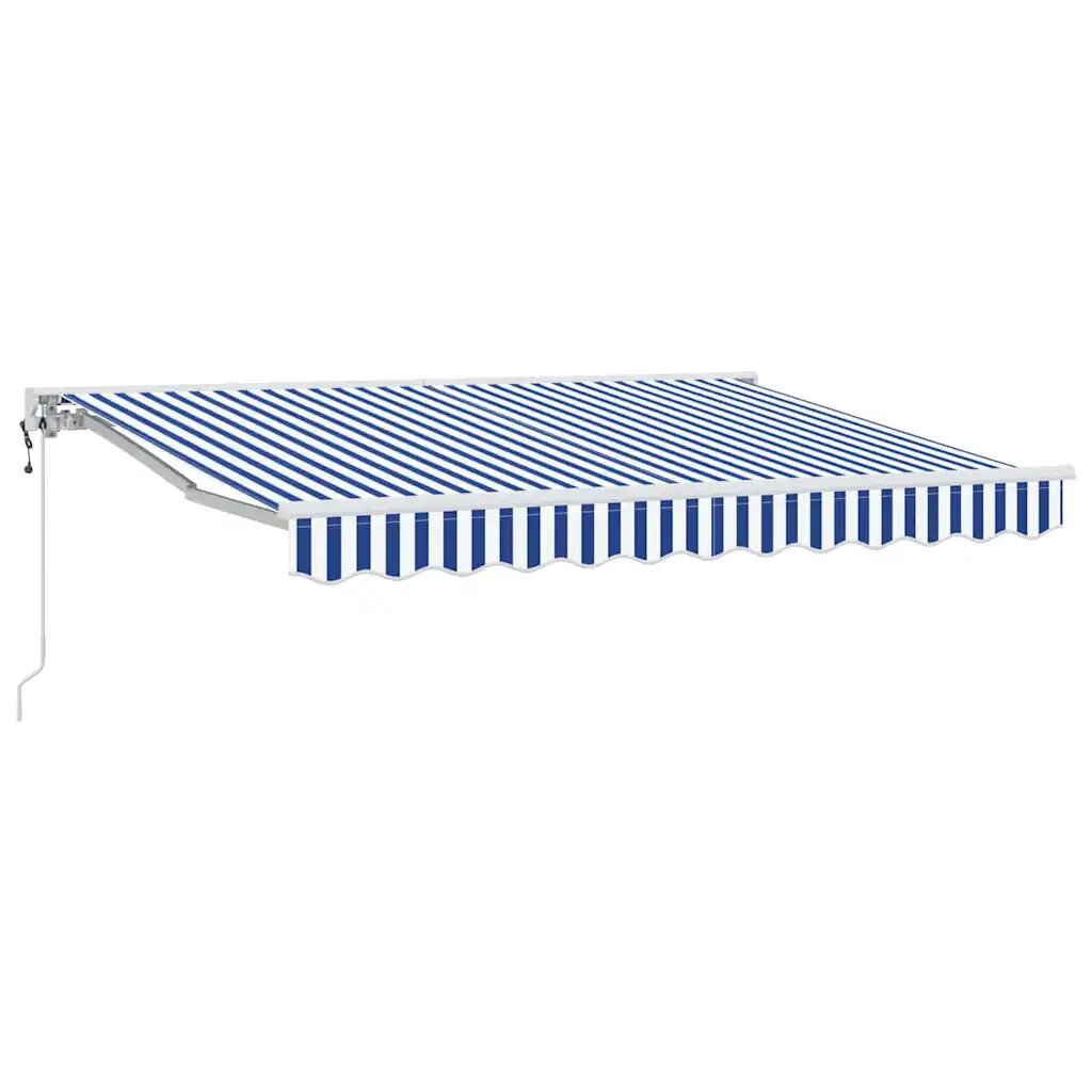 vidaXL Napernyő keret Kék és Fehér 250 x 200 cm