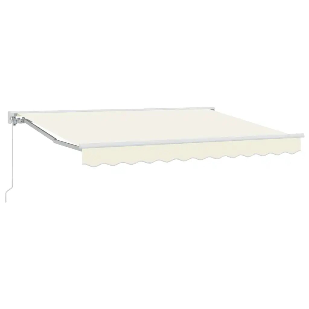 vidaXL Napernyő keret Krémszínű 250 x 200 cm Poliészter PU bevonattal