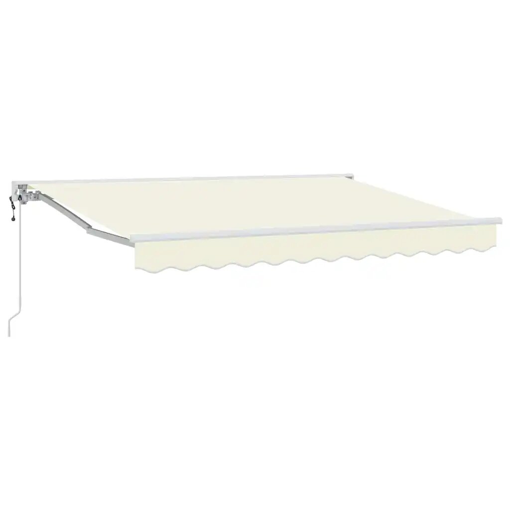 vidaXL Napernyő keret Krémszínű 250 x 200 cm Poliészter PU bevonattal