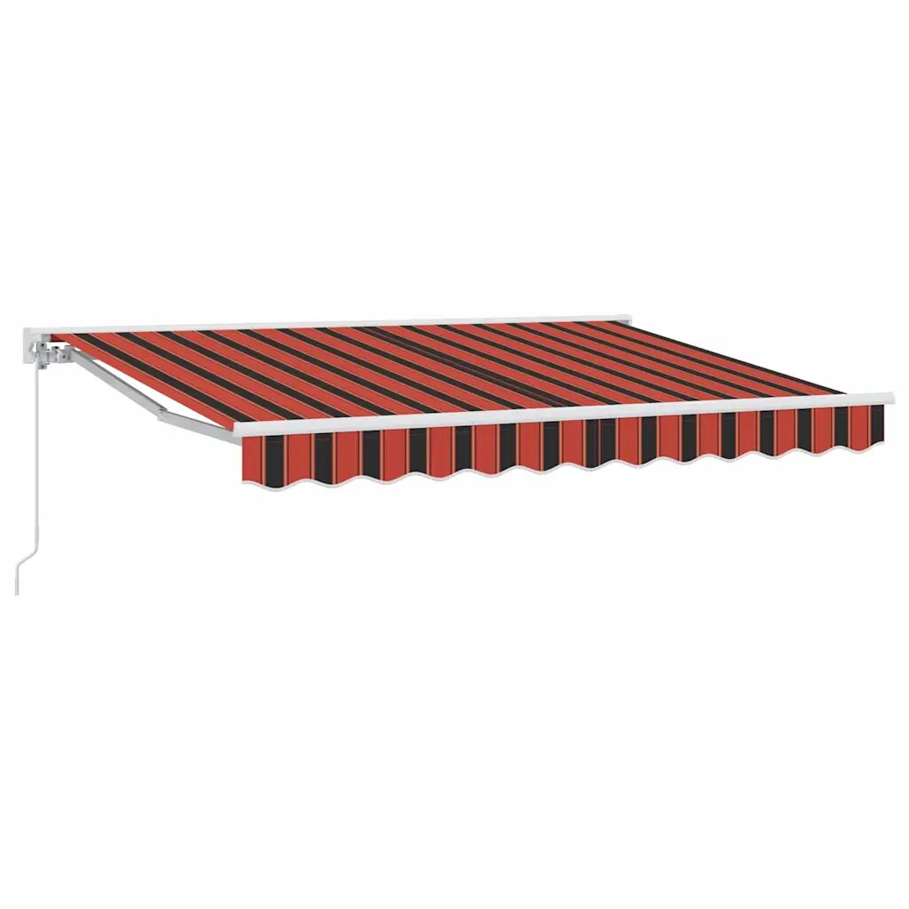 vidaXL Napernyő keret Narancs és Fekete 250 x 200 cm