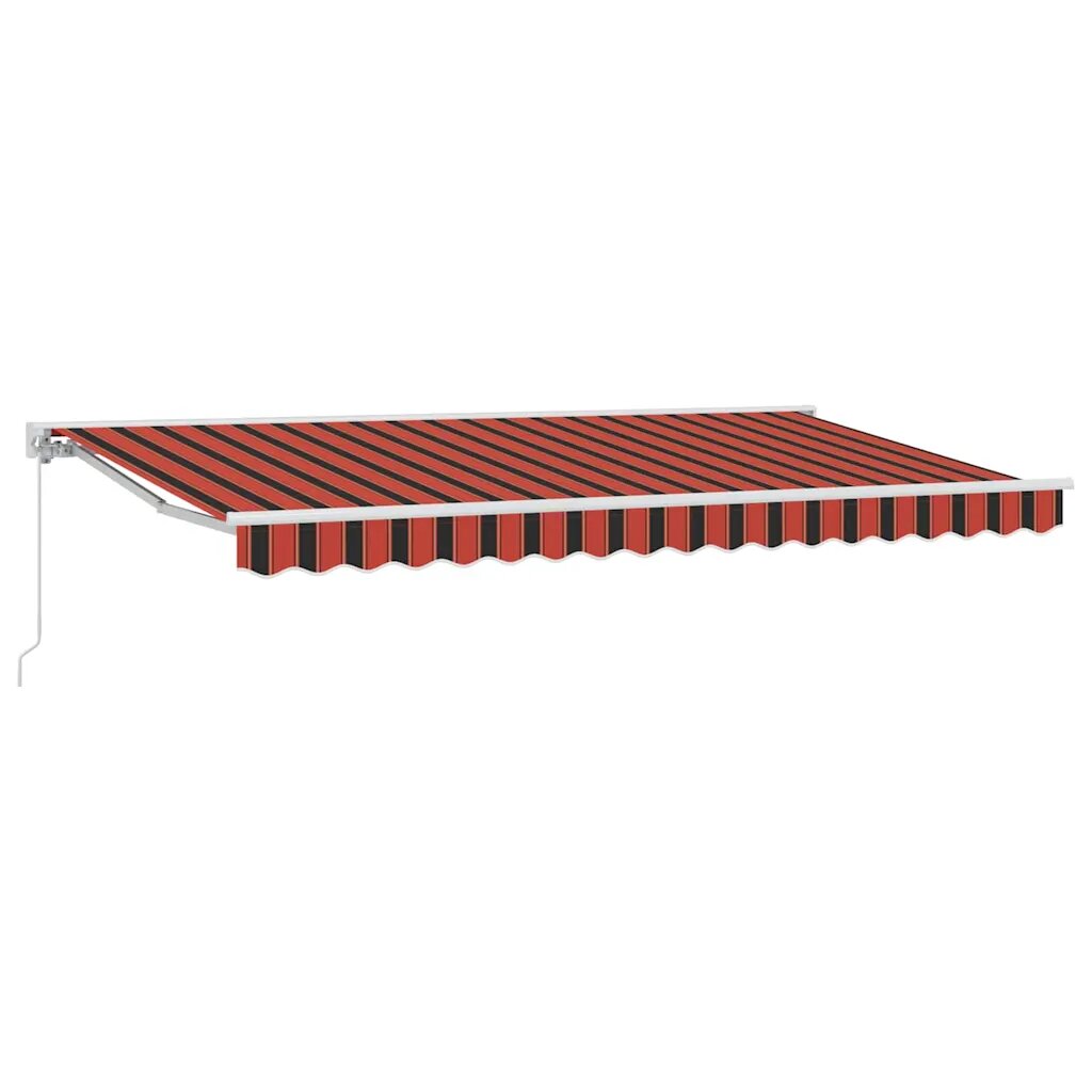 vidaXL Napernyő keret Narancs és Fekete 350 x 200 cm