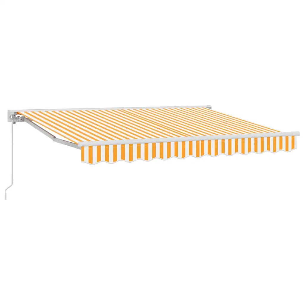 vidaXL Napernyő keret Sárga és Fehér 250 x 200 cm
