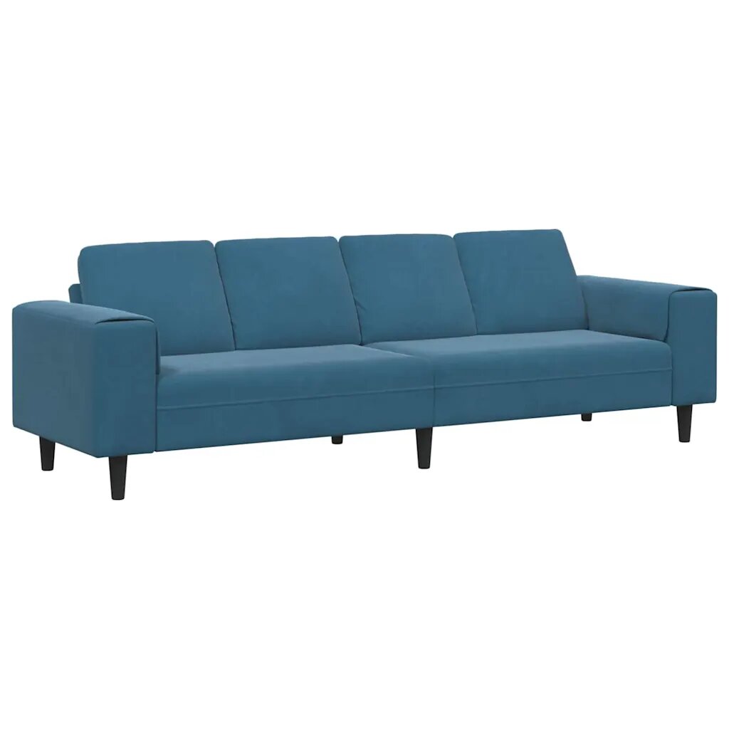vidaXL Nappali Kanapé Kék 250 x 77 x 76 cm