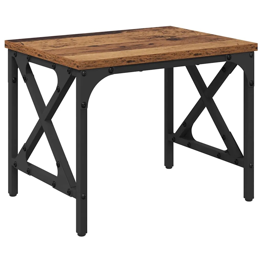 vidaXL Nyomtatóállvány Antik Fa 40 x 30 x 31 cm Szerelt Fa