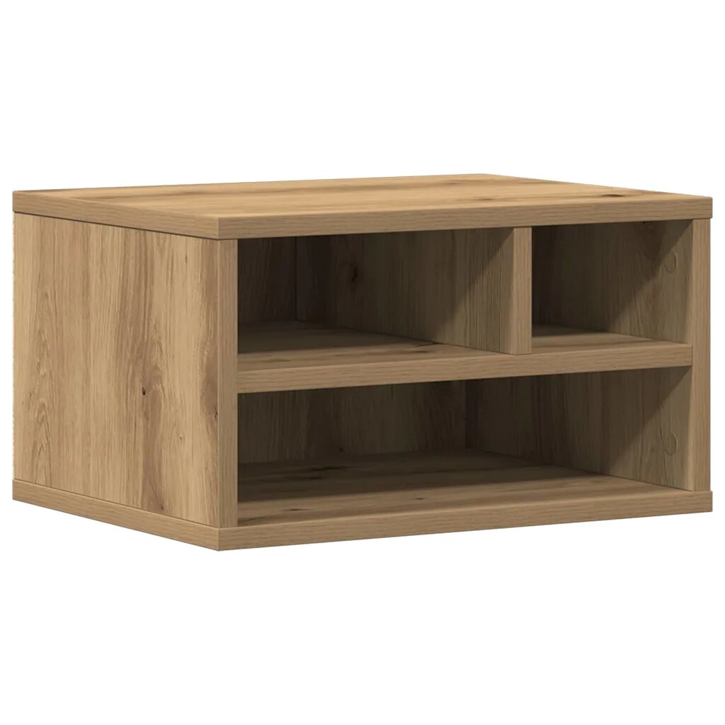vidaXL Nyomtatóállvány Artisan tölgy 40 x 32 x 225 cm Szerelt Fa