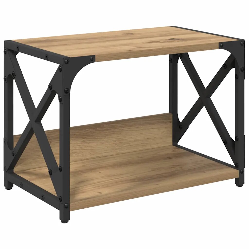 vidaXL Nyomtatóállvány Artisan tölgy 44 x 26 x 31.5 cm Szerelt Fa