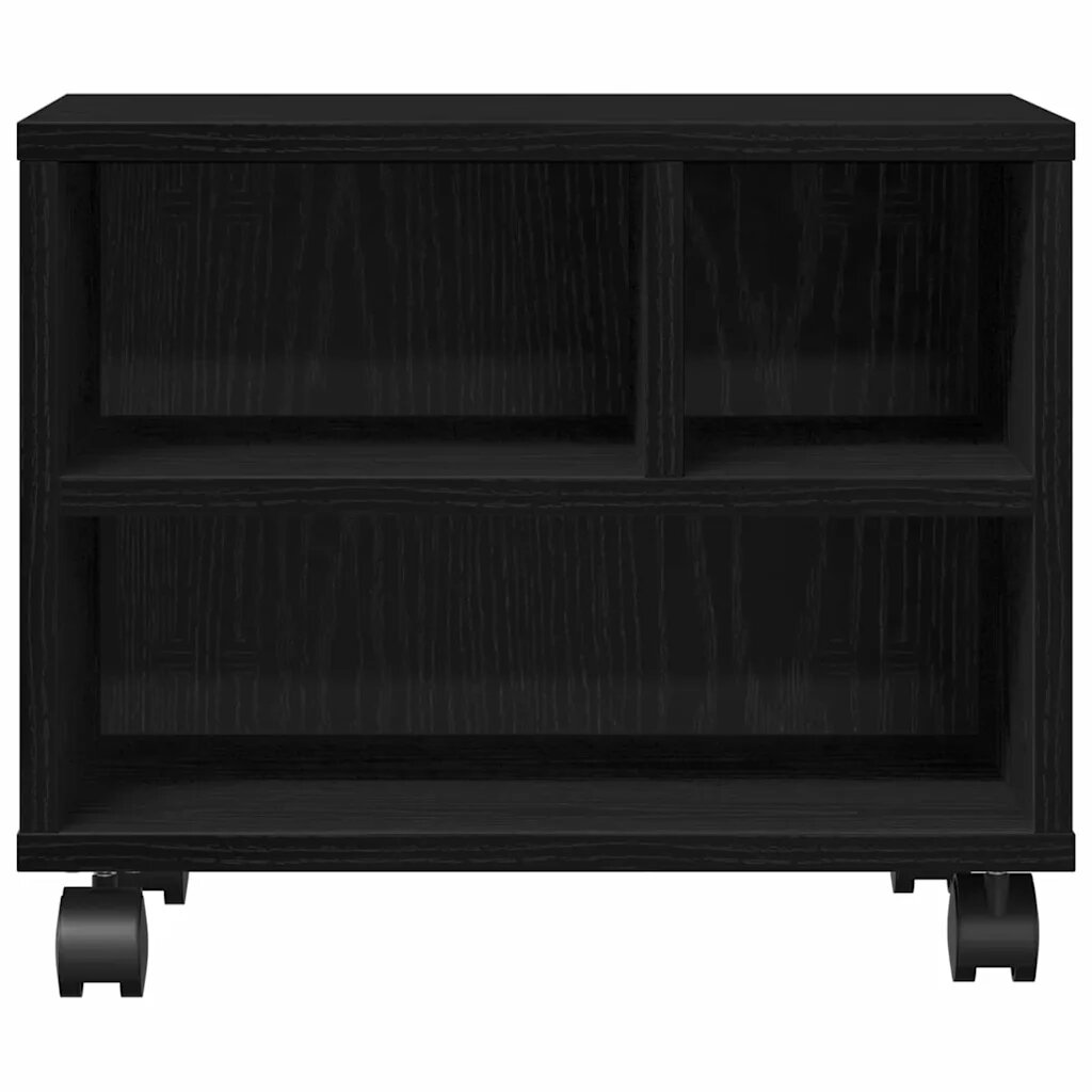 vidaXL Nyomtatóállvány Fekete tölgy 41 x 32 x 345 cm Szerelt Fa