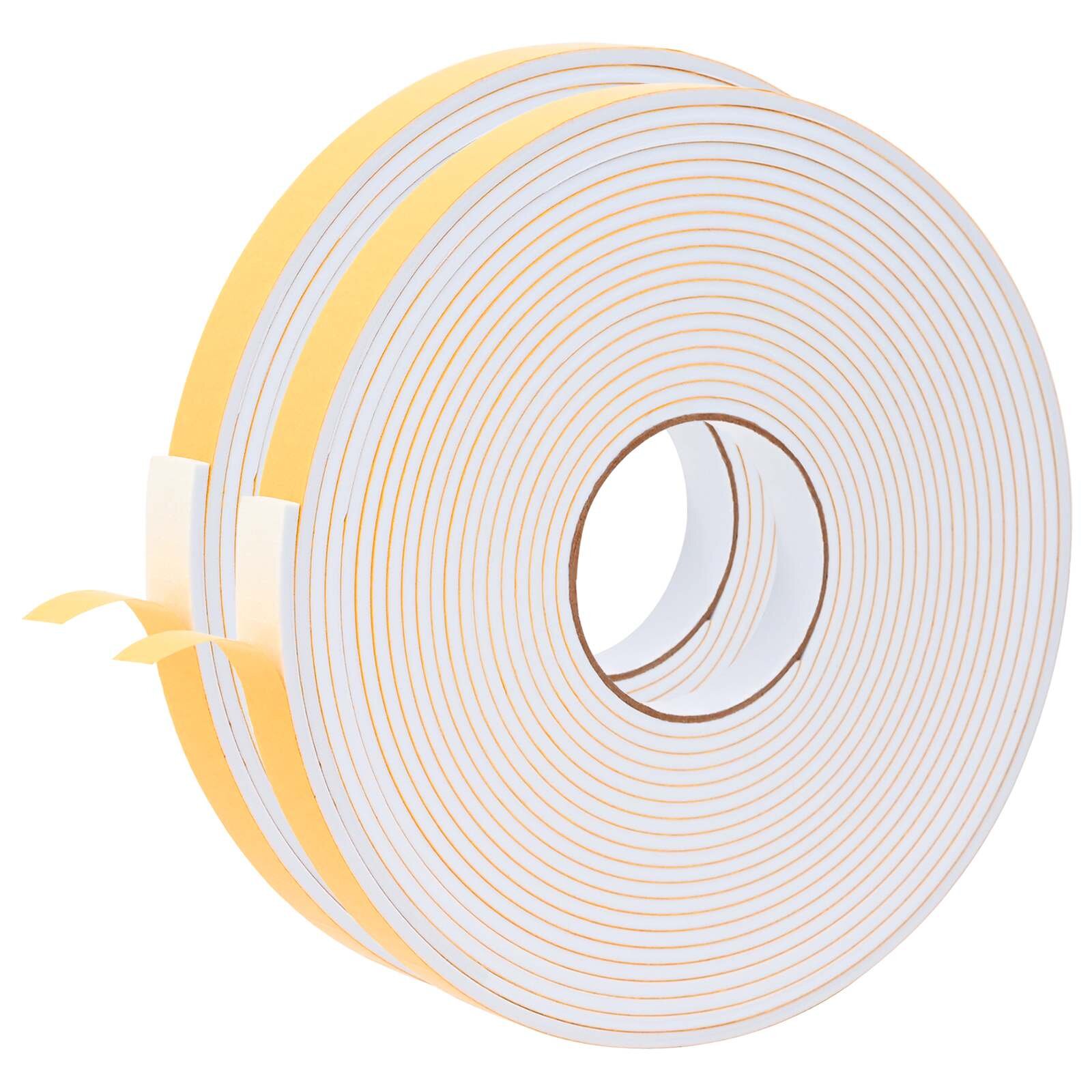 vidaXL Öntapadó habszalag 2 db Fehér 20mm x 10m CR Hab