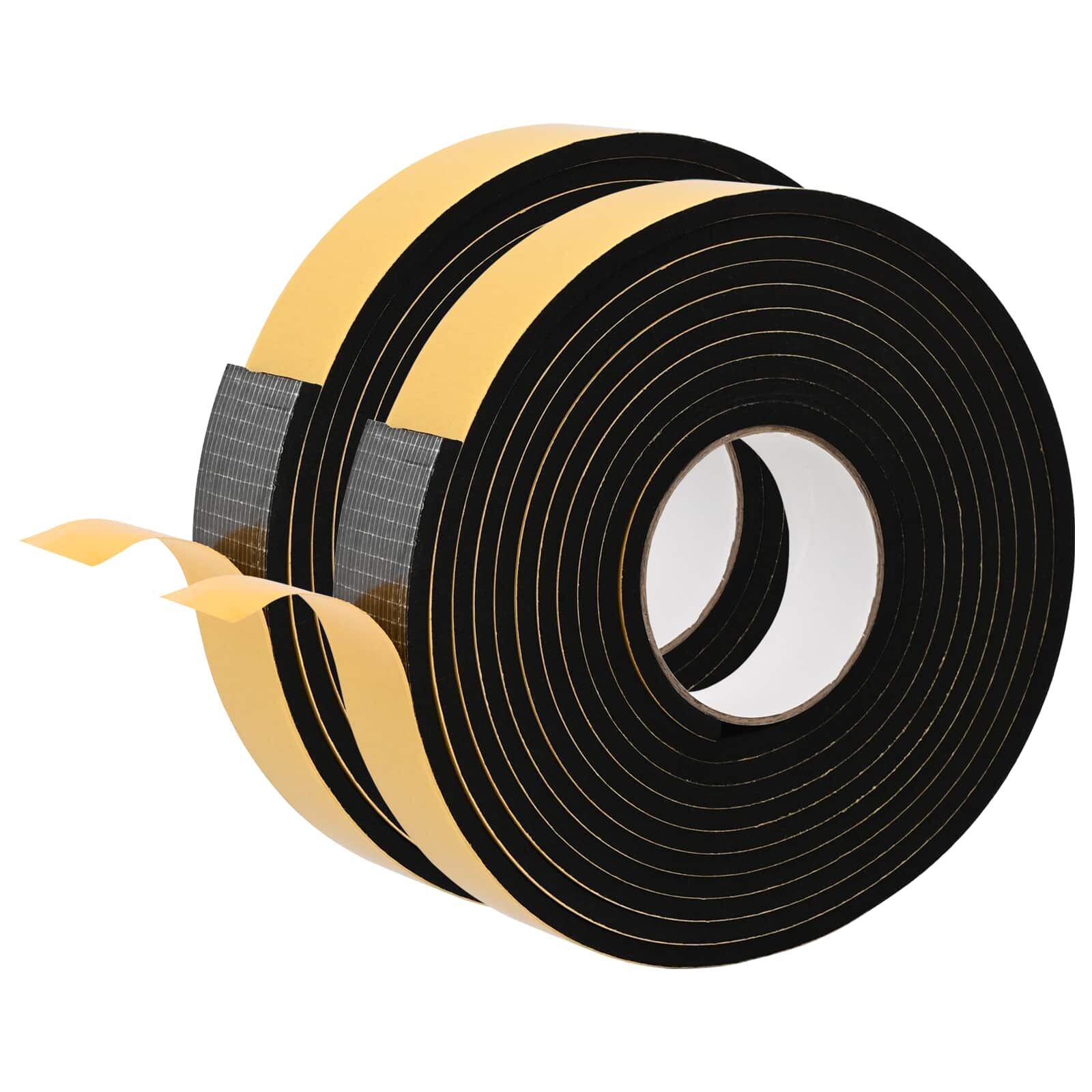 vidaXL Öntapadó habszalag 2 db Fekete 40mm x 5m CR Hab