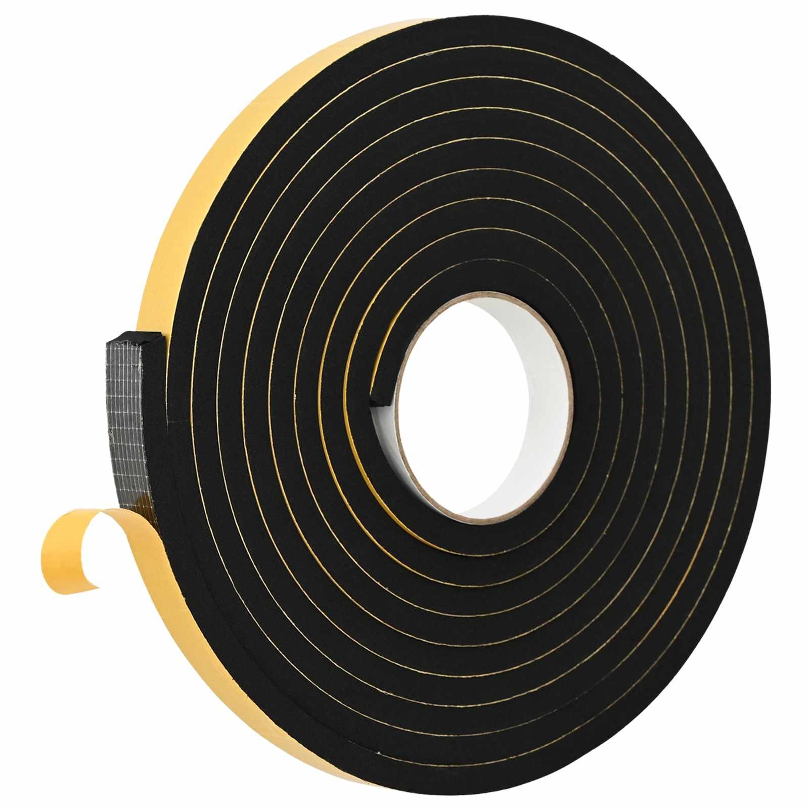 vidaXL Öntapadó habszalag 20 db Fekete 20mm x 5m CR Hab