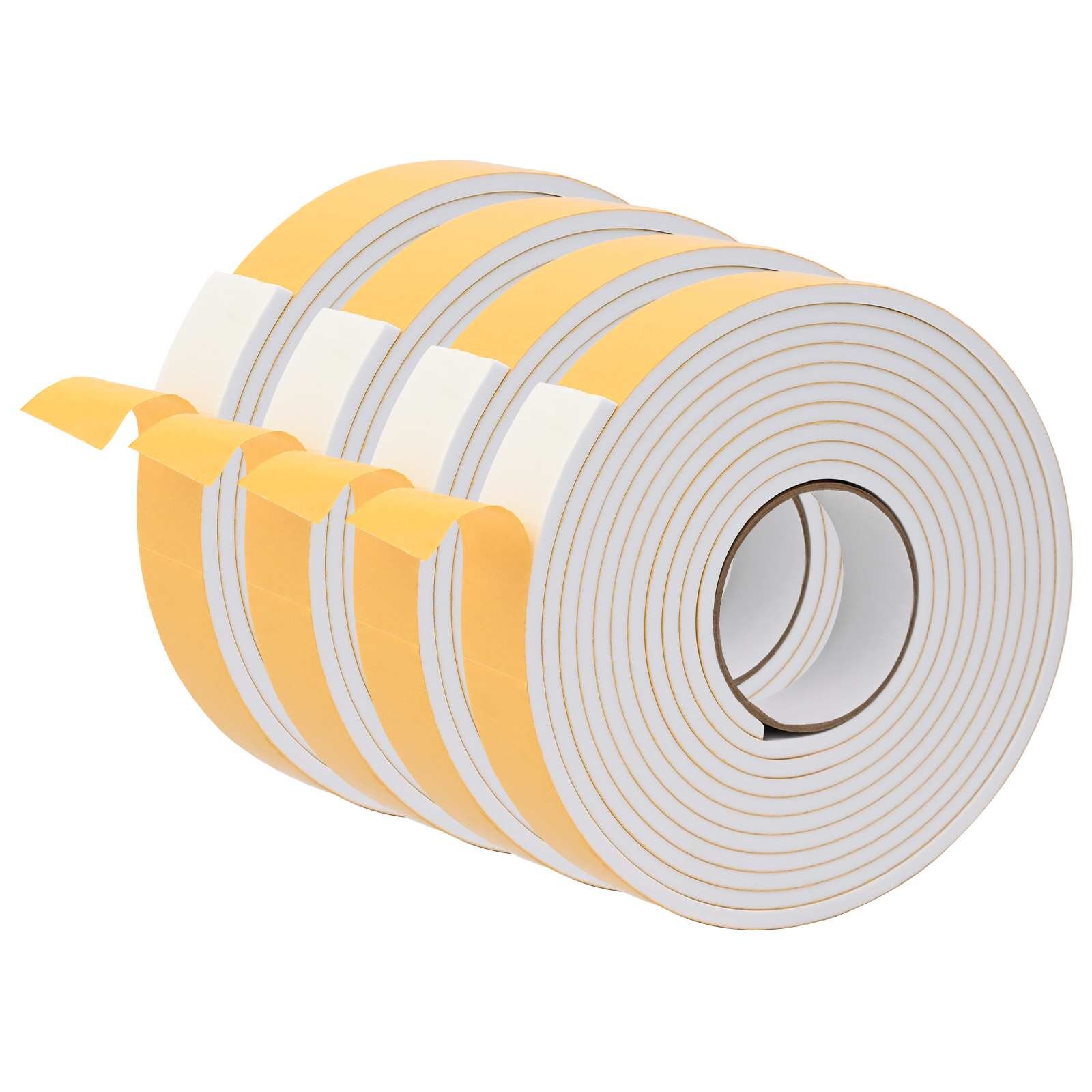 vidaXL Öntapadó habszalag 4 db Fehér 30mm x 5m CR Hab