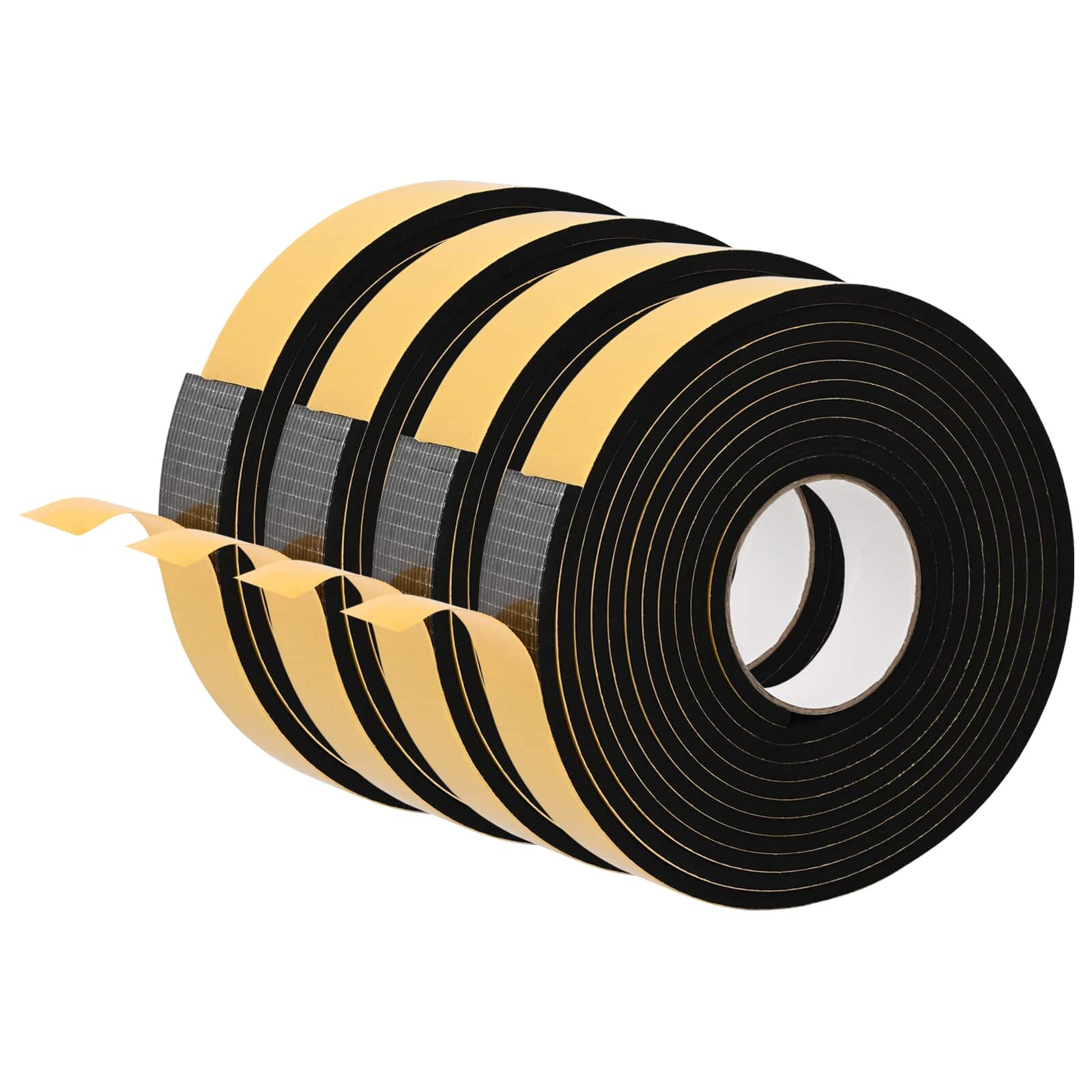 vidaXL Öntapadó habszalag 4 db Fekete 40mm x 5m CR Hab