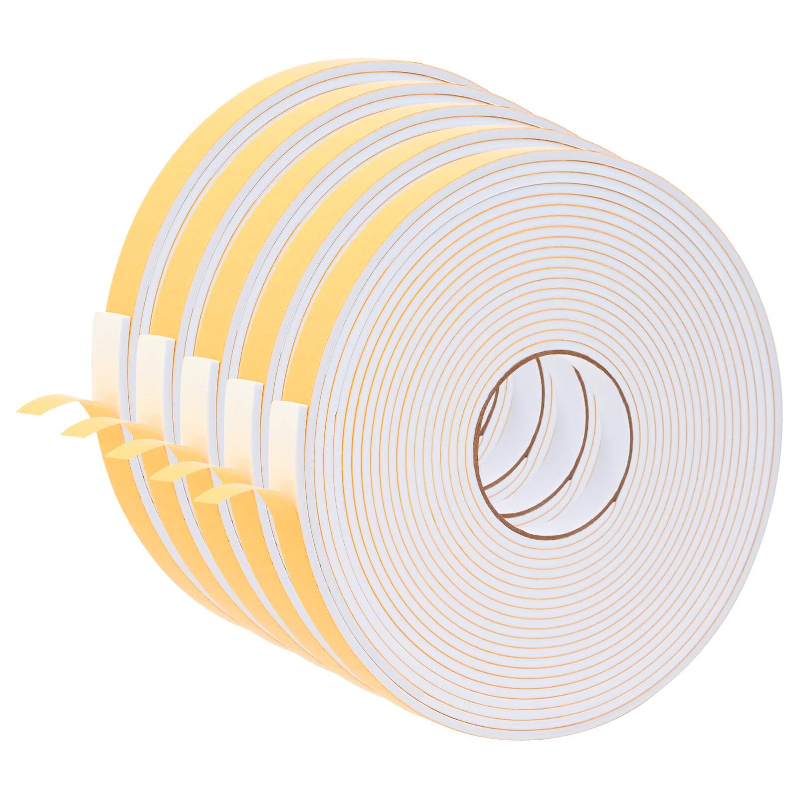 vidaXL Öntapadó habszalag 5 db Fehér 20mm x 10m CR Hab