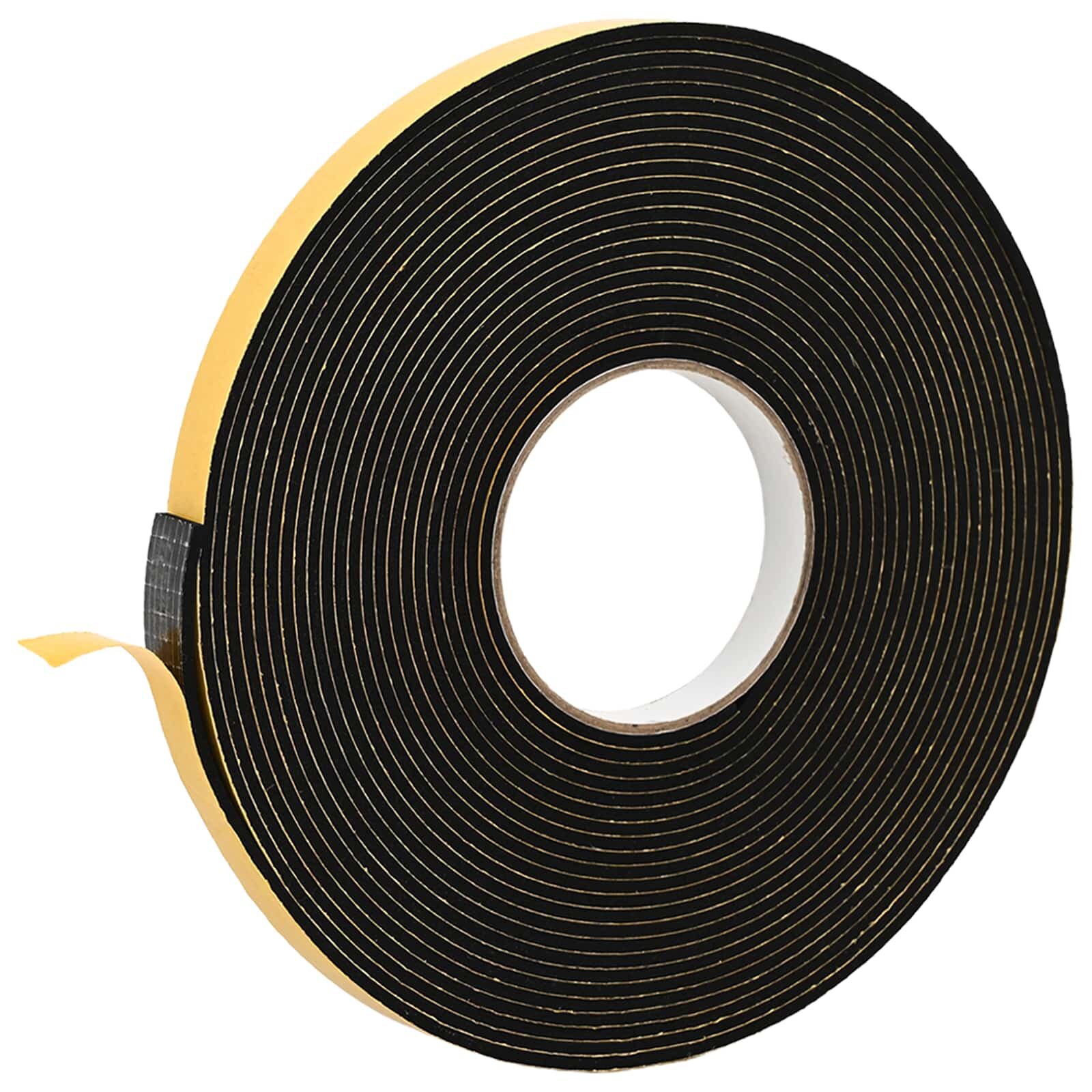 vidaXL Öntapadó habszalag Fekete 10mm x 10m CR Hab