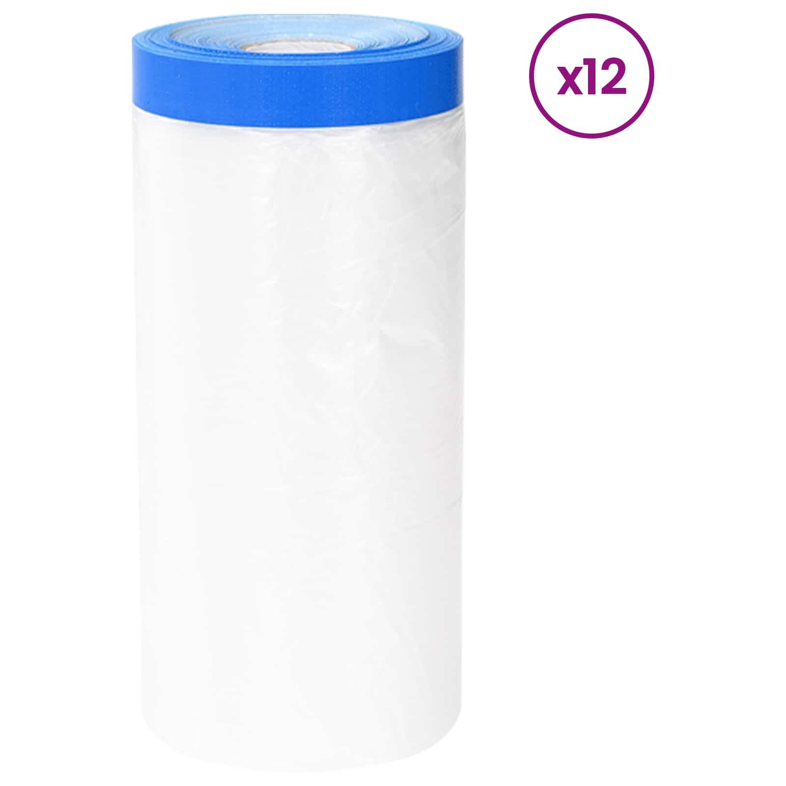 vidaXL Öntapadós fólia 12 db Átlátszó és Kék
