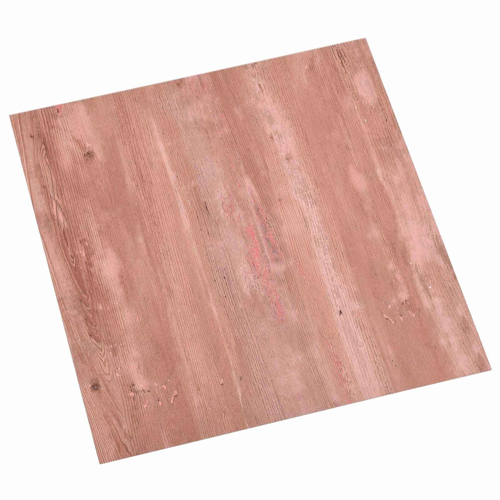 vidaXL Öntapadós Padló Panelek Piros 305 x 305 cm 20 db PVC