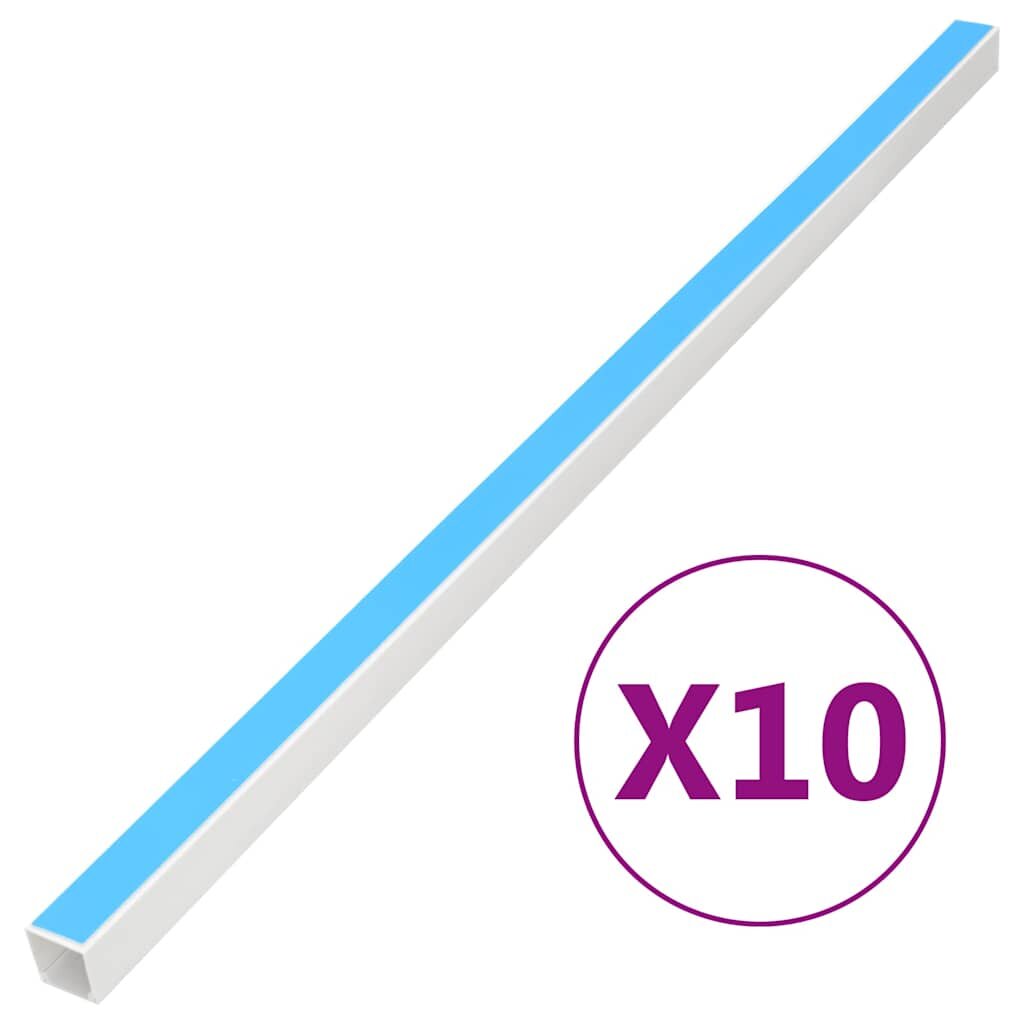 vidaXL öntapadós PVC kábelcsatorna 40 x 40 mm 10 m