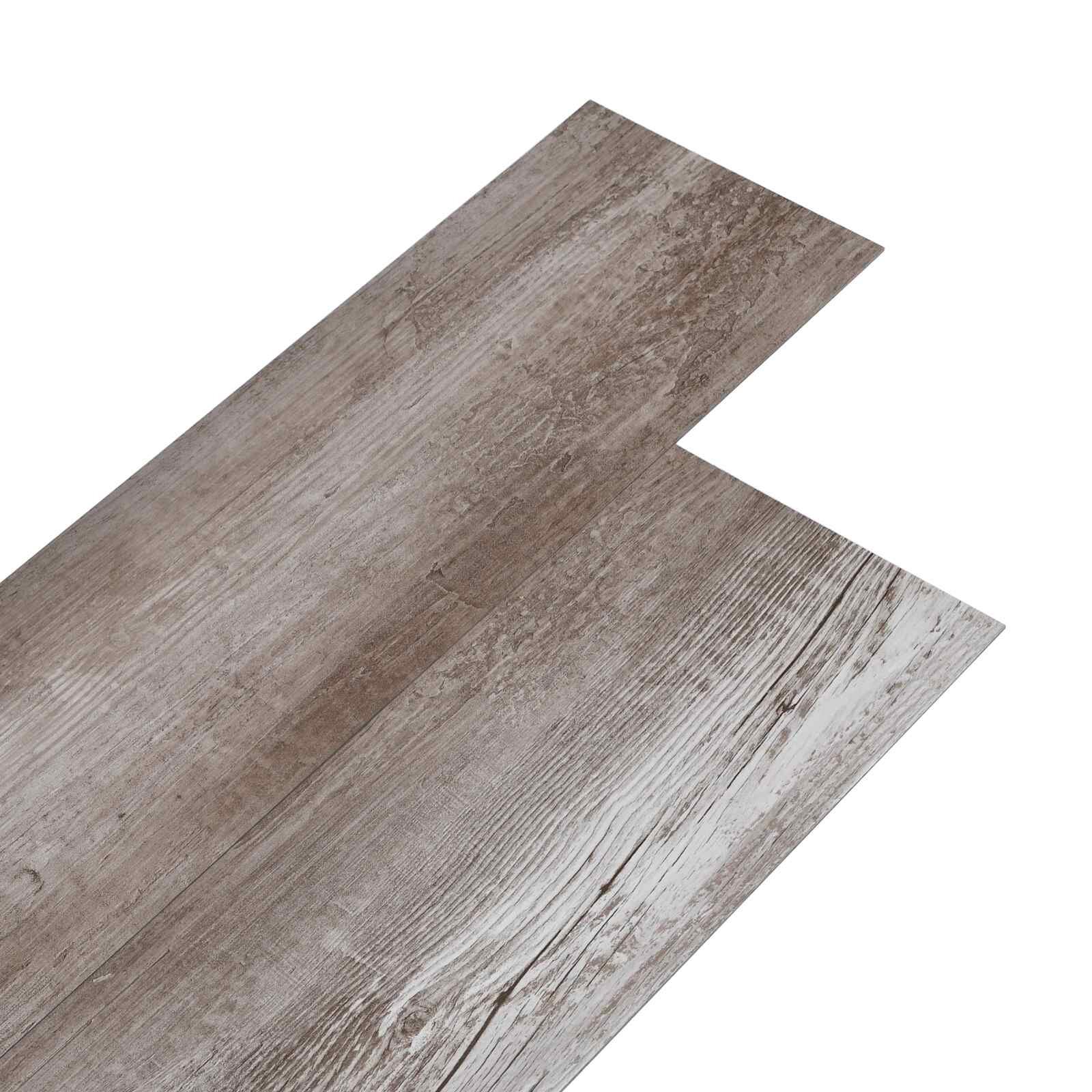 vidaXL Öntapadós PVC Padló Deszkák Matt Fa Barna 305 x 61 cm 28 db