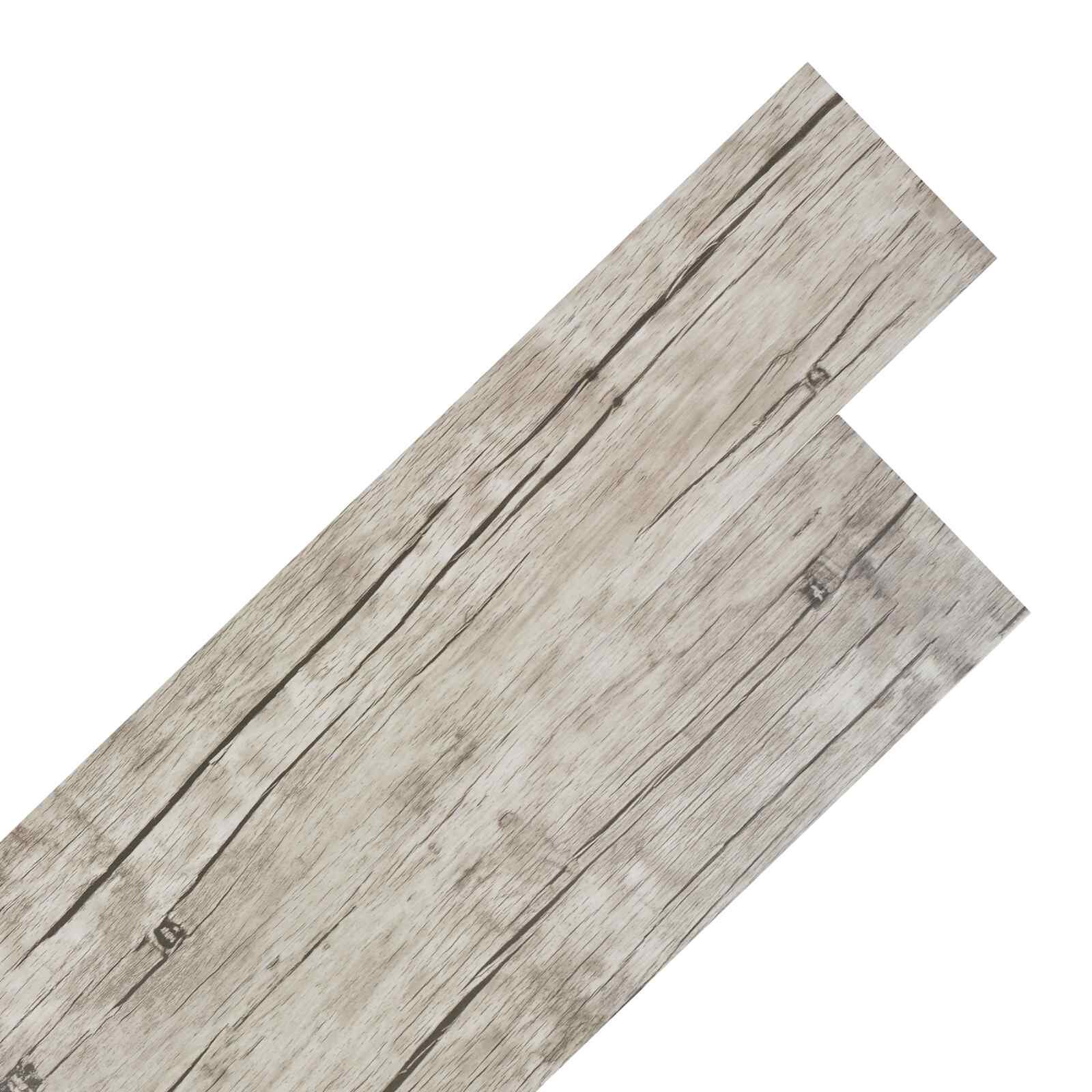 vidaXL Öntapadós PVC Padló Deszkák Mosott tölgy 305 x 61 cm 28 db PVC