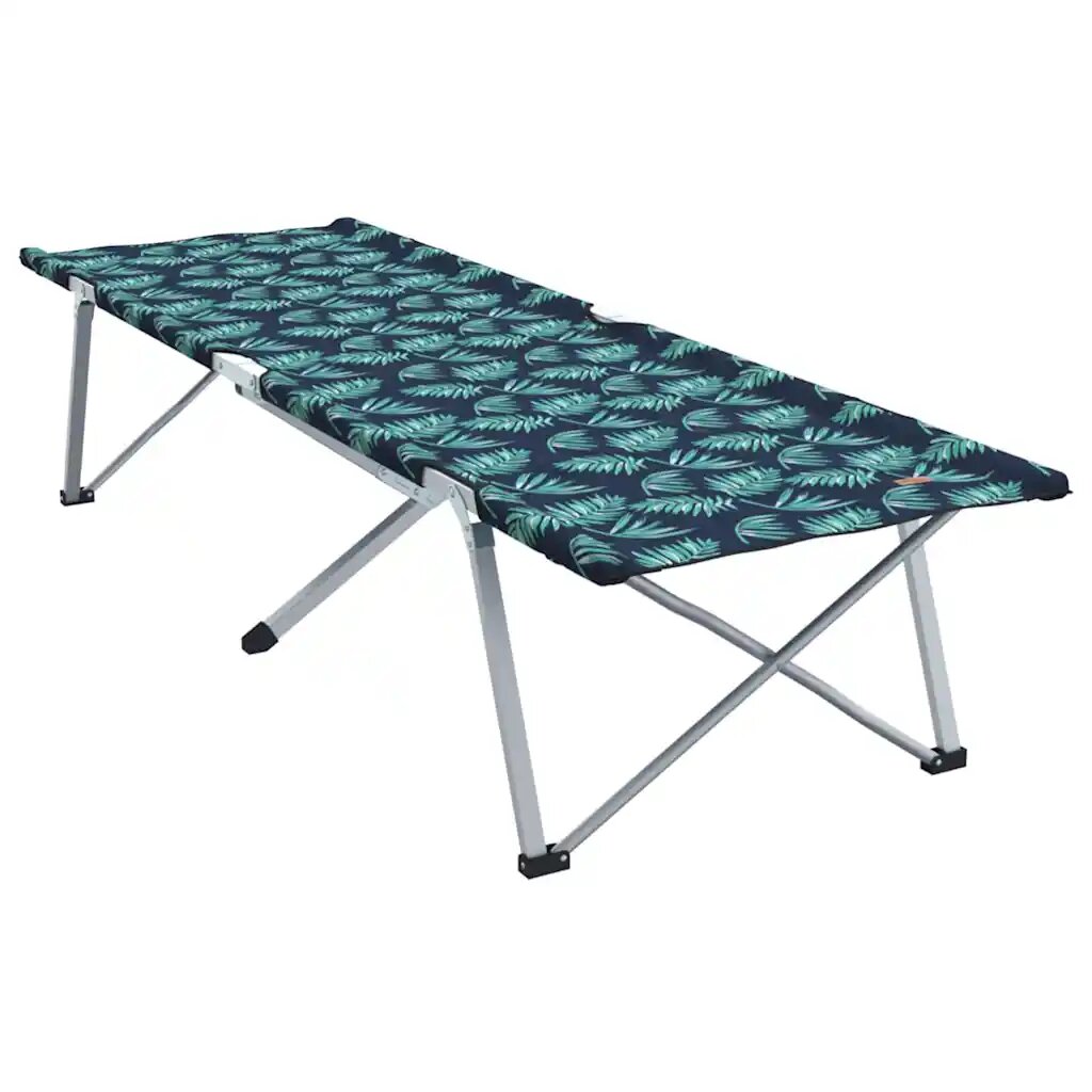 vidaXL Összecsukható Kemping Ágy Levél Erdő 194 x 625 x 425 cm