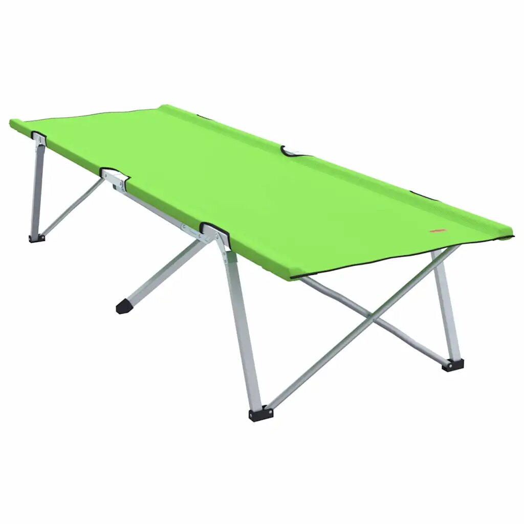 vidaXL Összecsukható Kemping Ágy Zöld 194 x 625 x 425 cm