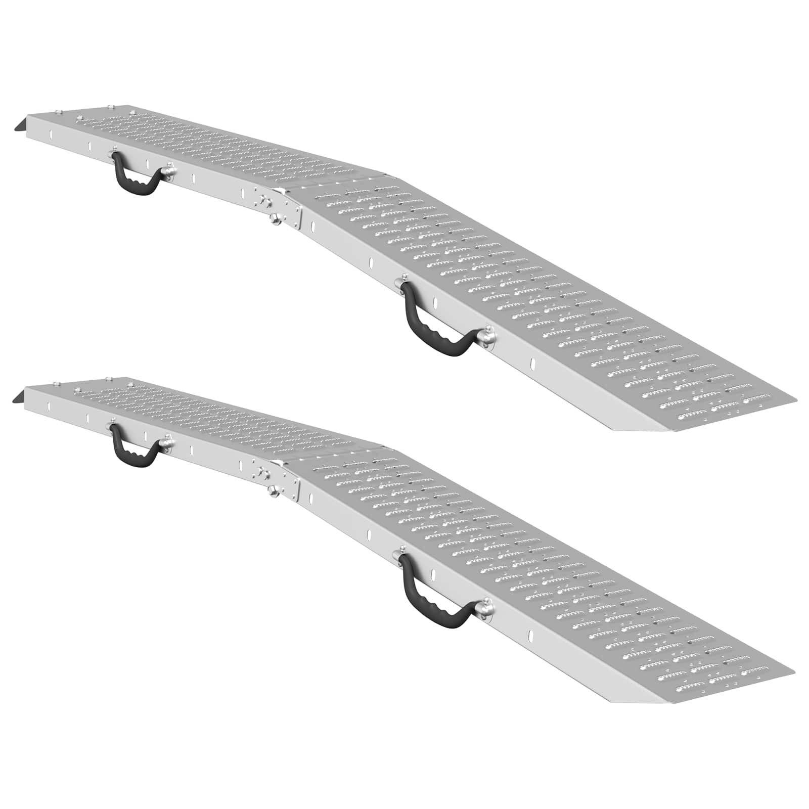 vidaXL Összecsukható ramp 200kg rampánként 2 db Ezüst