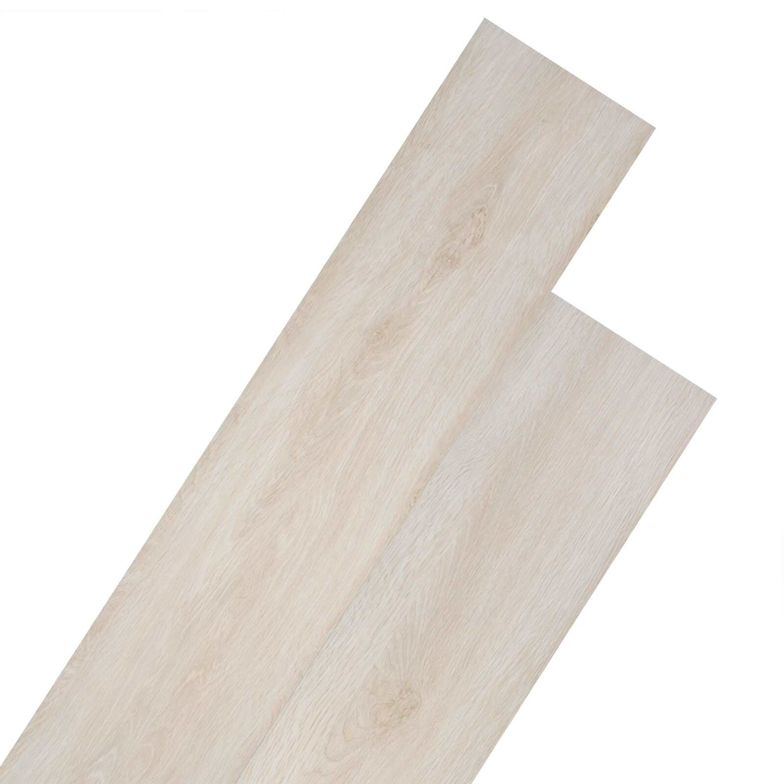vidaXL Padlódeszkák Bükk Klasszikus Fehér 251 m² 18 db PVC