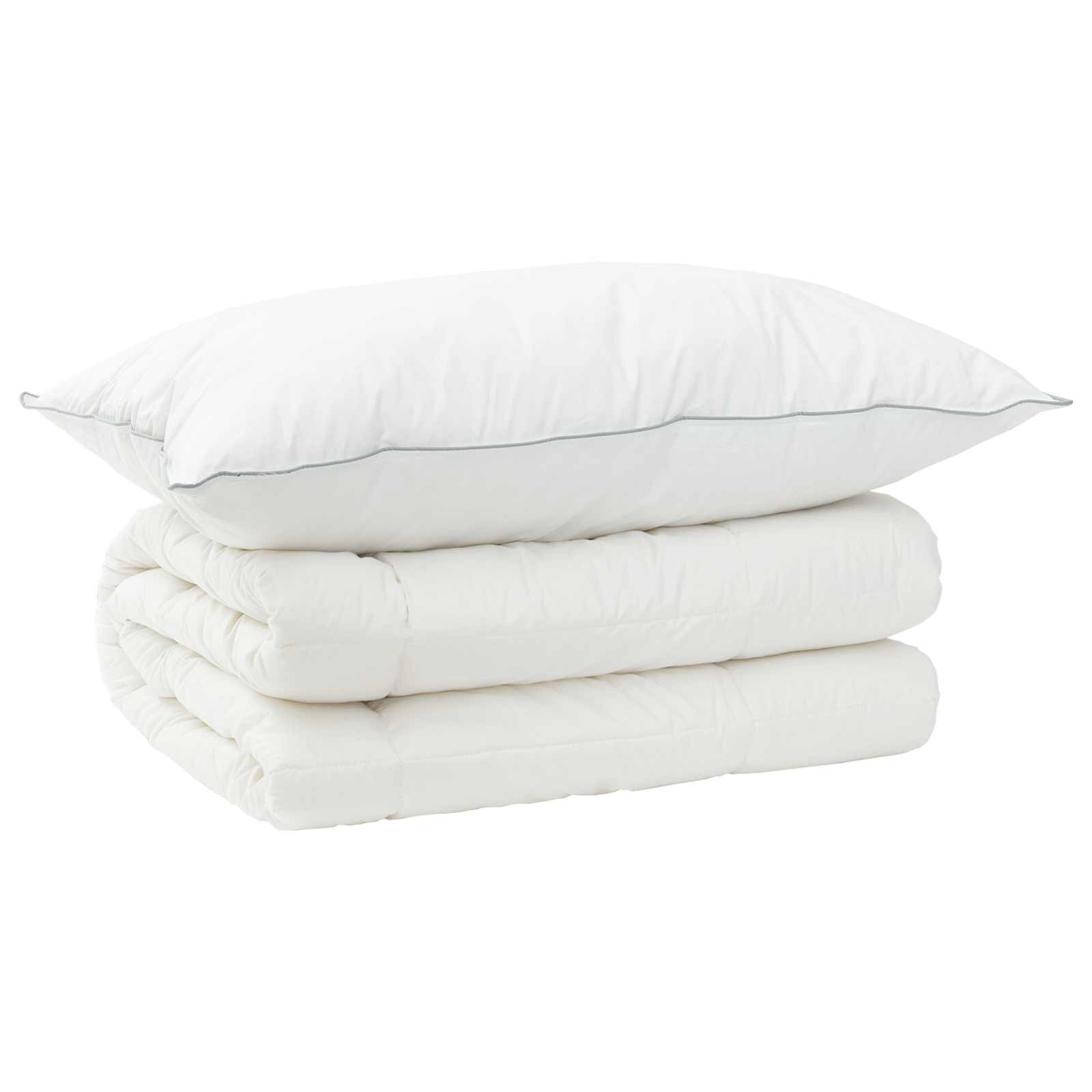 vidaXL Paplan és párna szett 2 db 150x200 cm 4 évszak 350 GSM Gyapjú