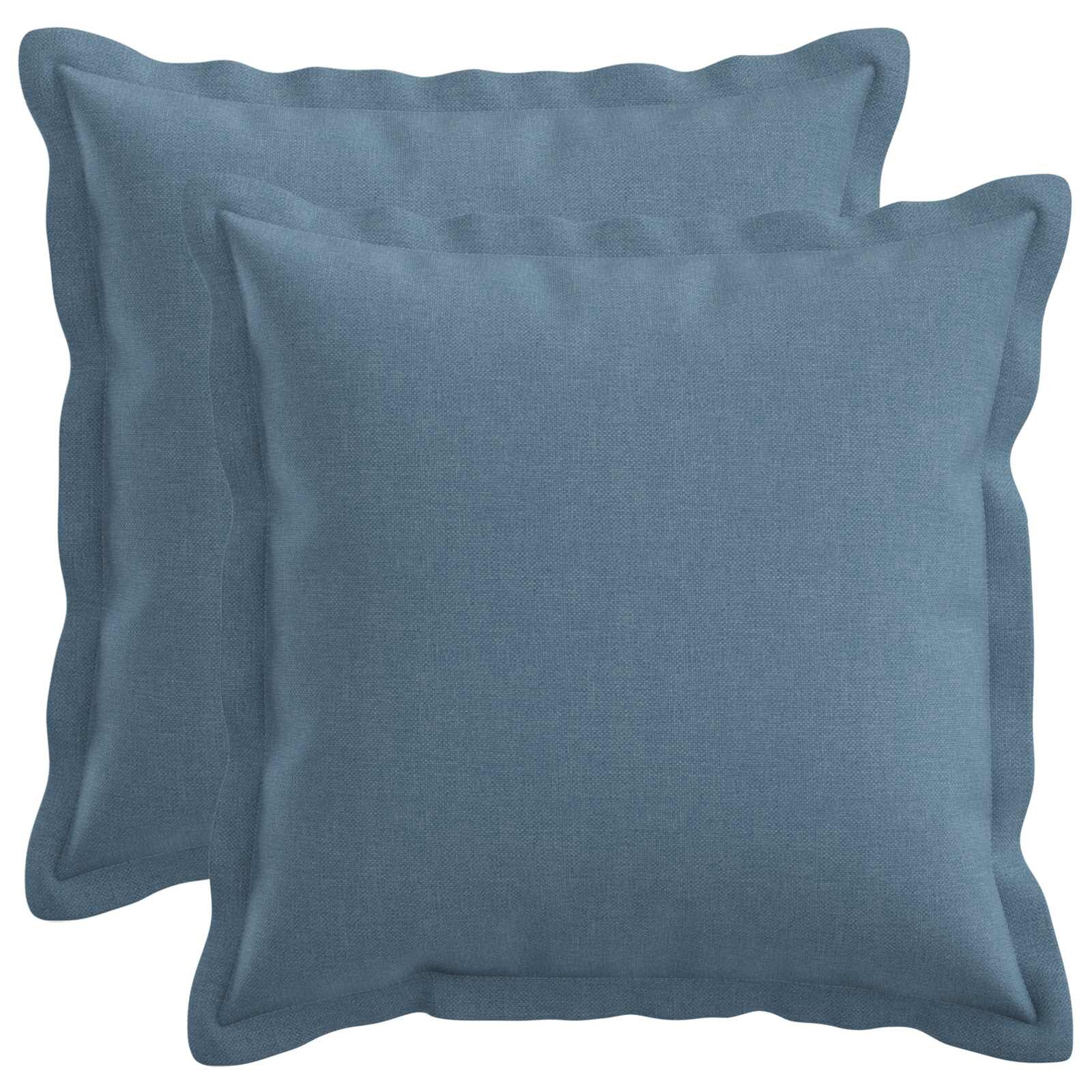 vidaXL Párna huzat 2 db HOUTEN Farmerkék 45 x 45 cm Műlenszövet