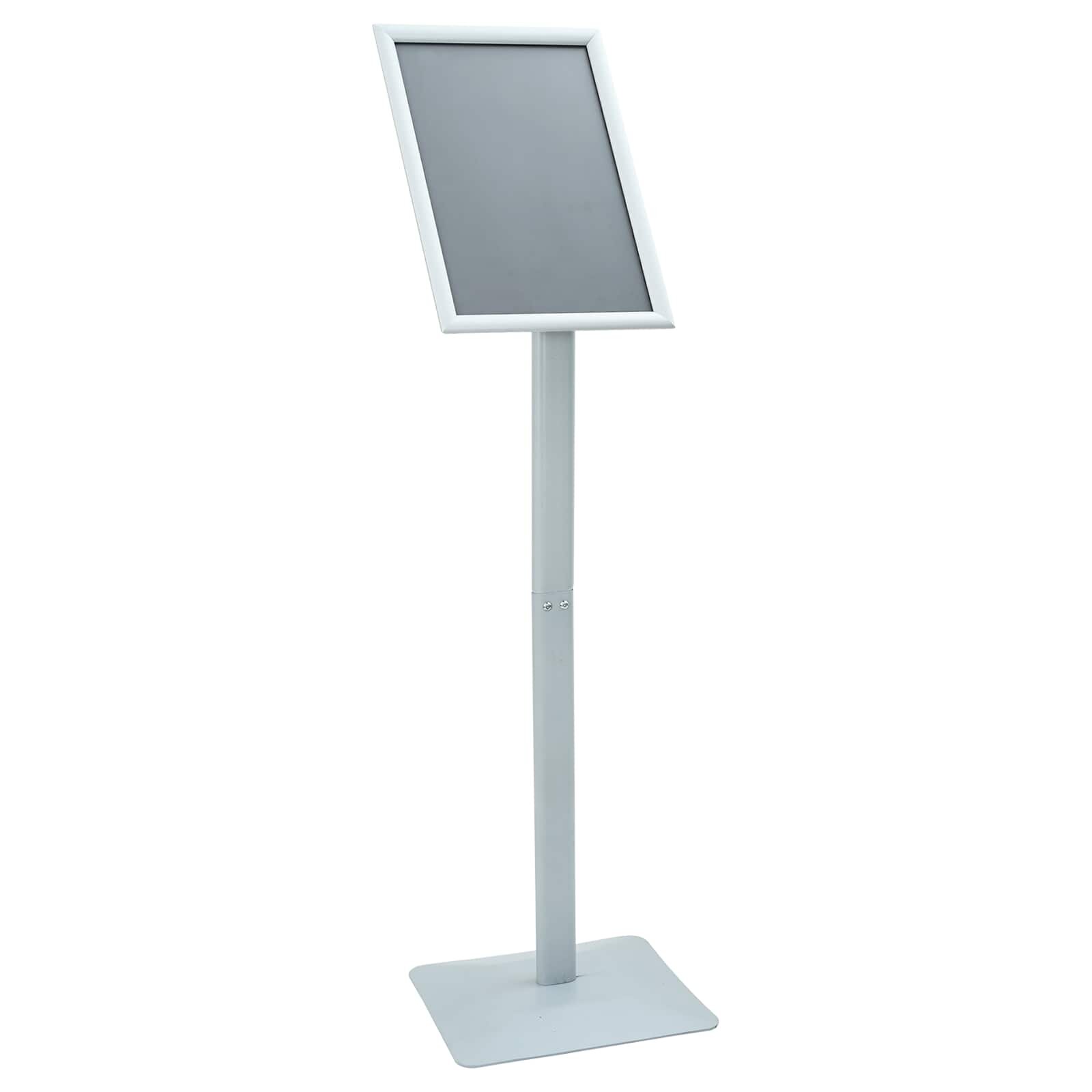 vidaXL Pedestal poszter állvány 32 x 27 x 119 cm Öntöttvas Ezüst