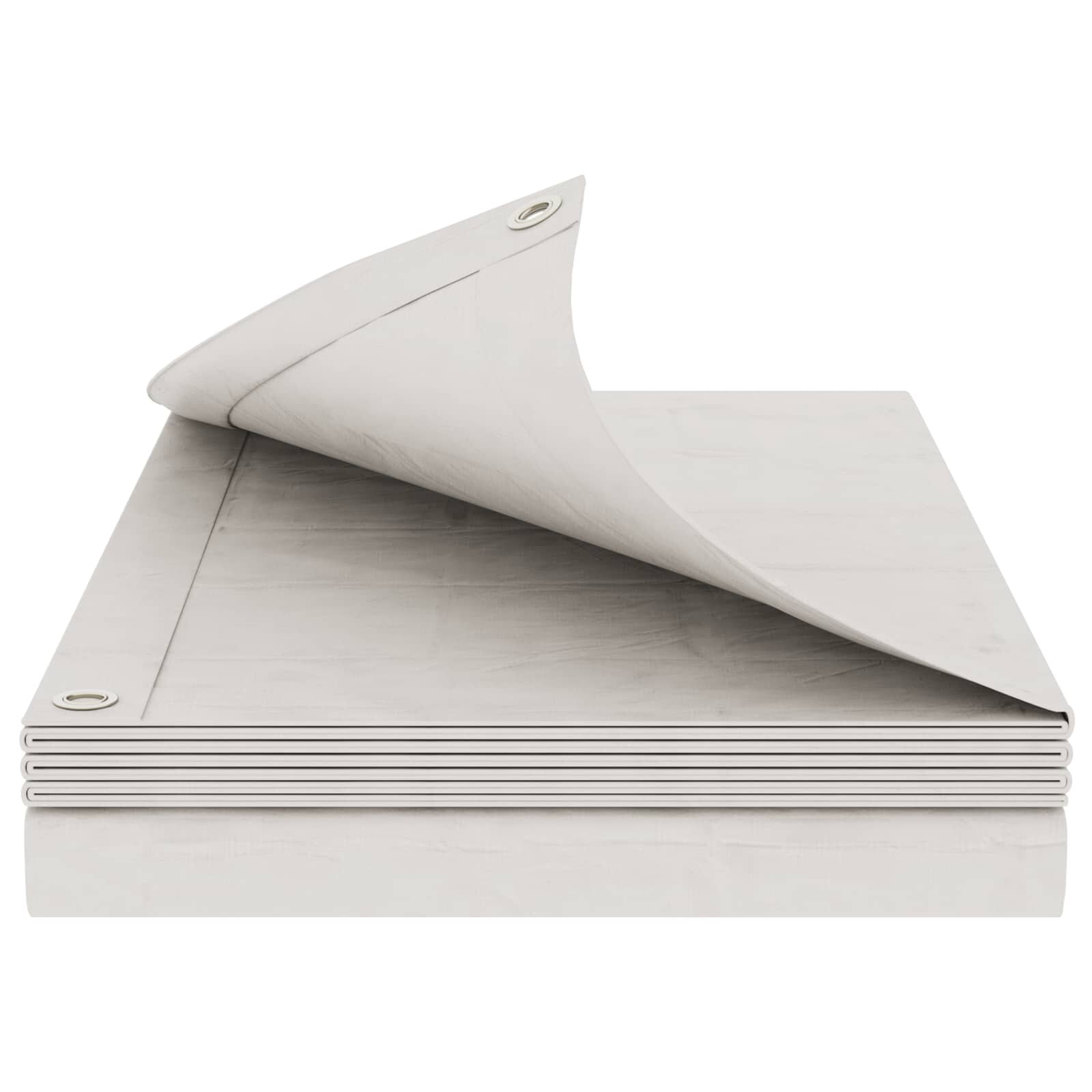 vidaXL Ponyva fémfülekkel Fehér 4 x 8 m 260 gsm PE