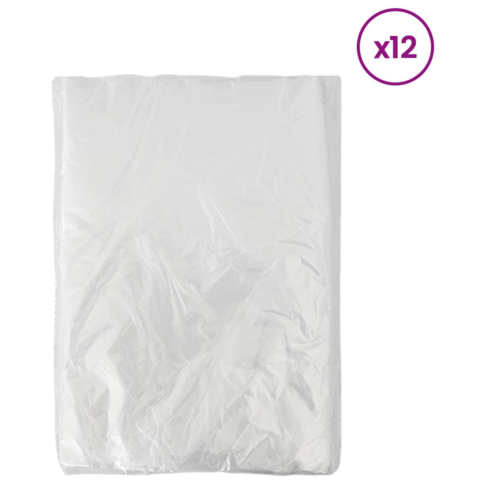 vidaXL Porlap 12 db Átlátszó 400 x 500 cm HDPE