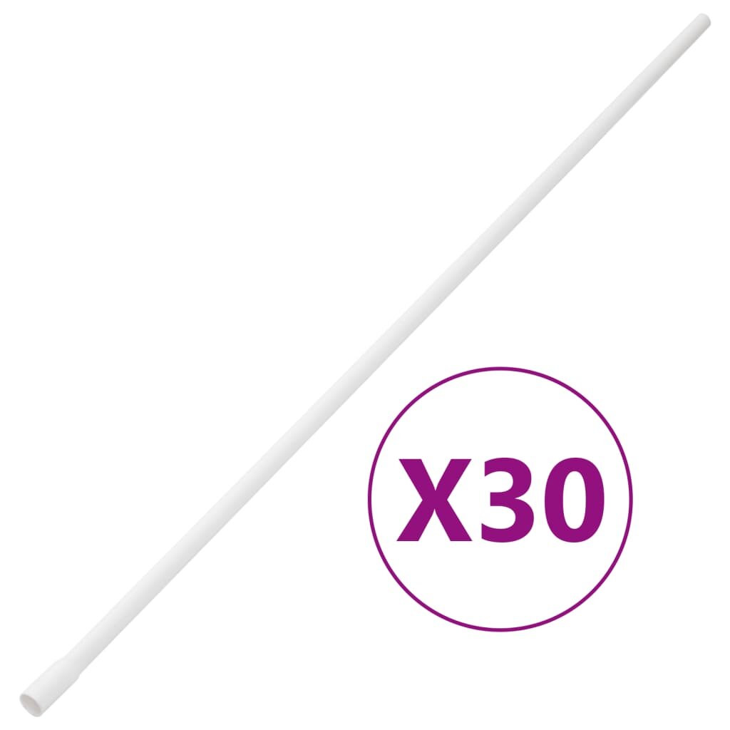 vidaXL PVC kábelcsatornák kapcsokkal Ø16 mm 30 m