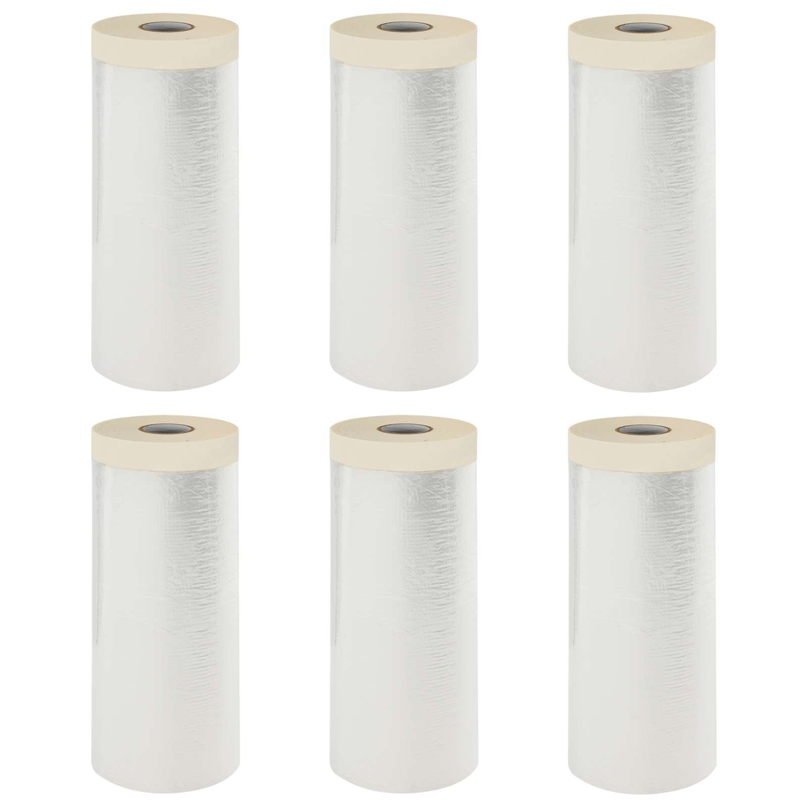 vidaXL Ragasztós Porszívólepedő 6 db Átlátszó 140 x 3300 cm HDPE