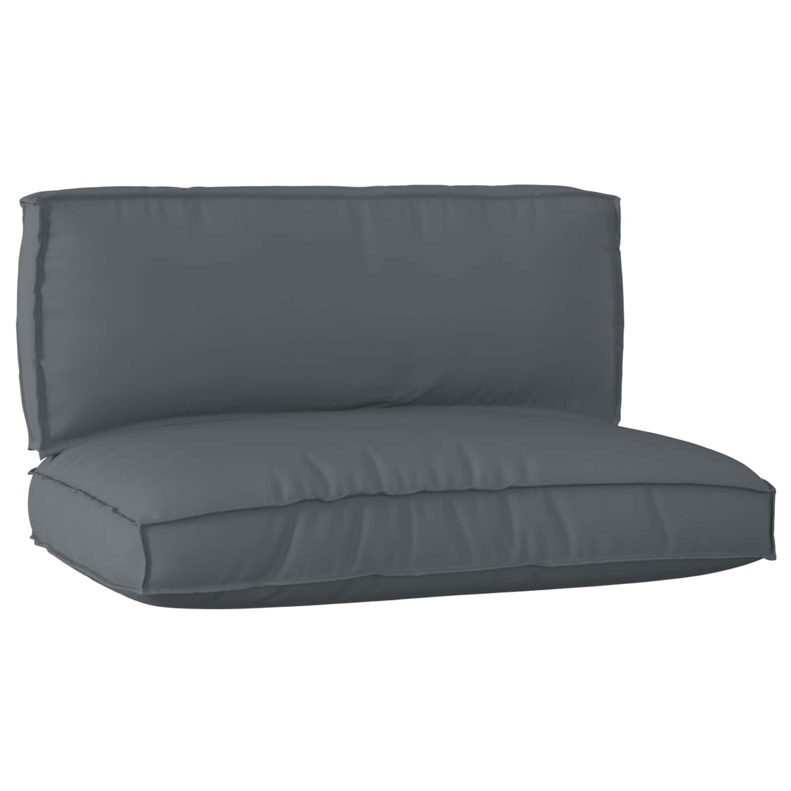 vidaXL Raklap párna készlet Oxford Szövet Antracit 120 x 80 x 52 cm