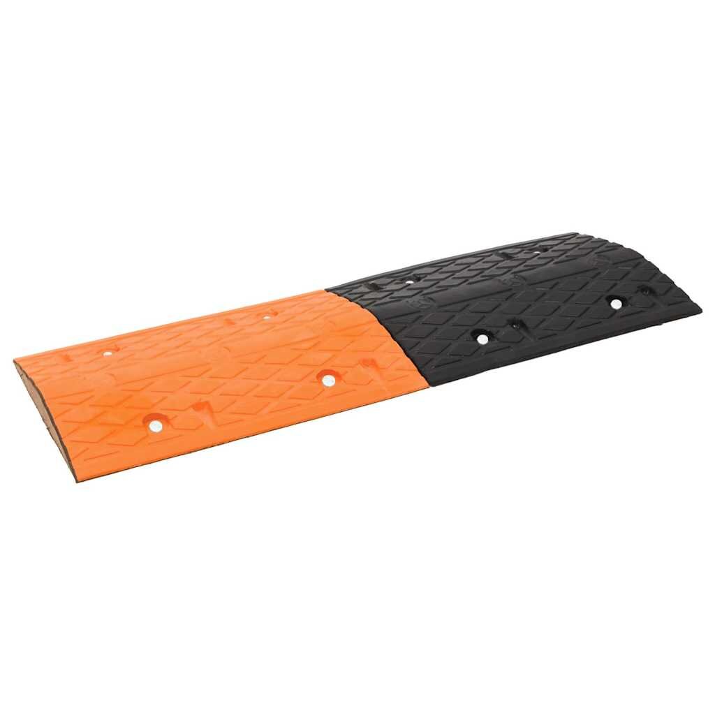 vidaXL sárga és fekete gumi sebességcsökkentő 97x325x4 cm