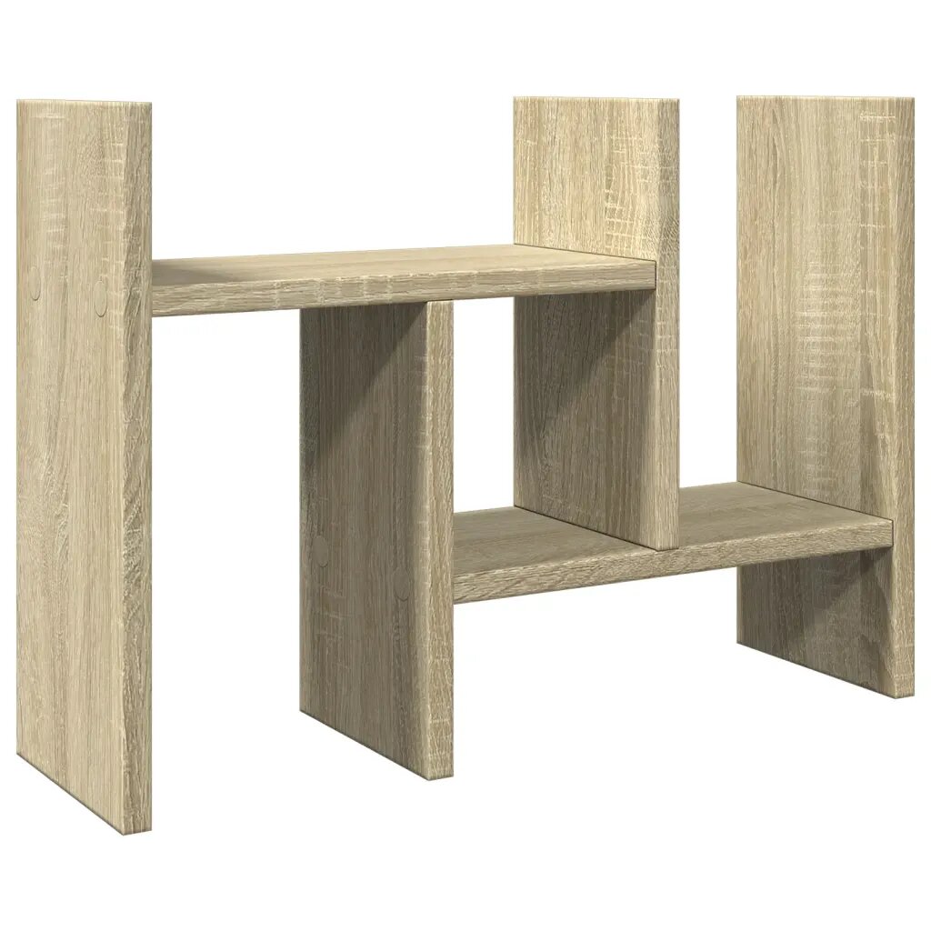 vidaXL sonoma színű szerelt fa asztali szervező 345 x 155 x 355 cm