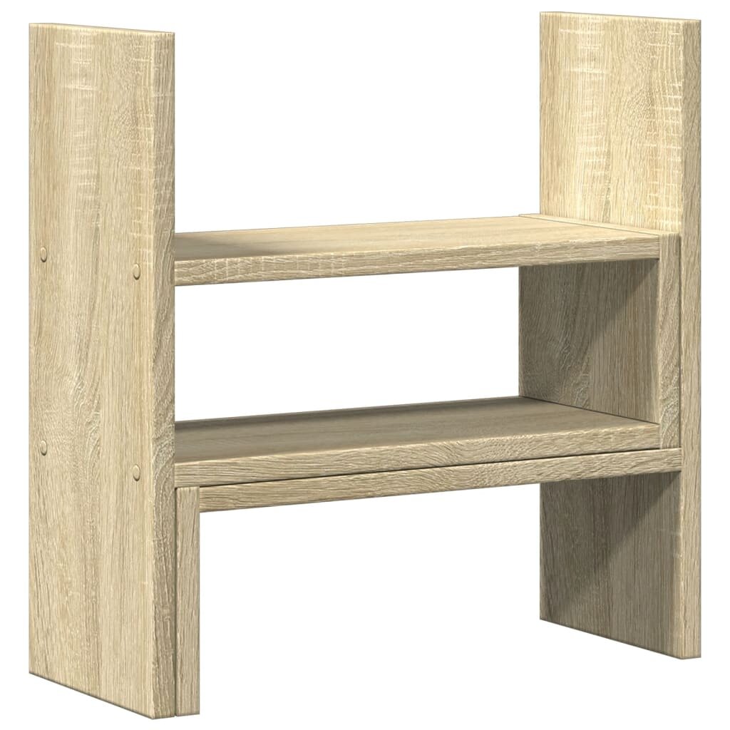 vidaXL sonoma tölgy szerelt fa állítható asztali szervező 40x17x41 cm