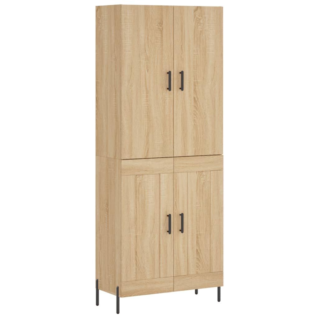 vidaXL sonoma tölgy szerelt fa magasszekrény 695 x 34 x 180 cm