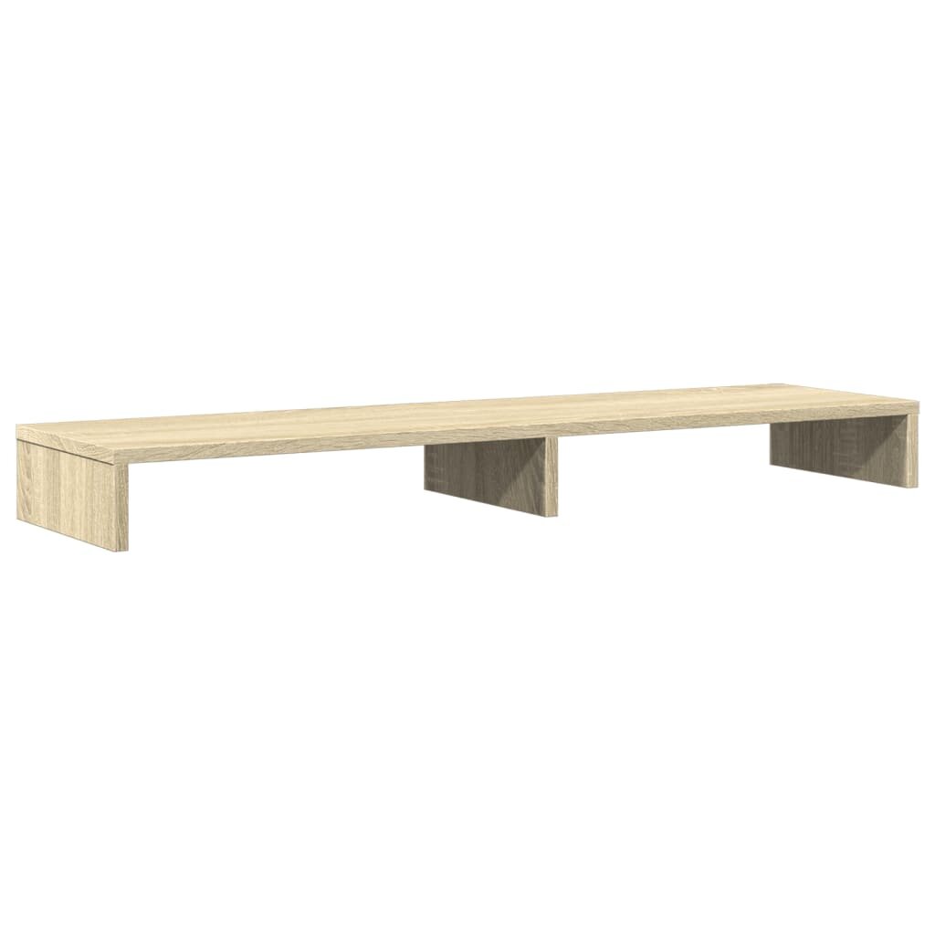 vidaXL sonoma tölgy színű szerelt fa monitorállvány 100 x 27 x 10 cm