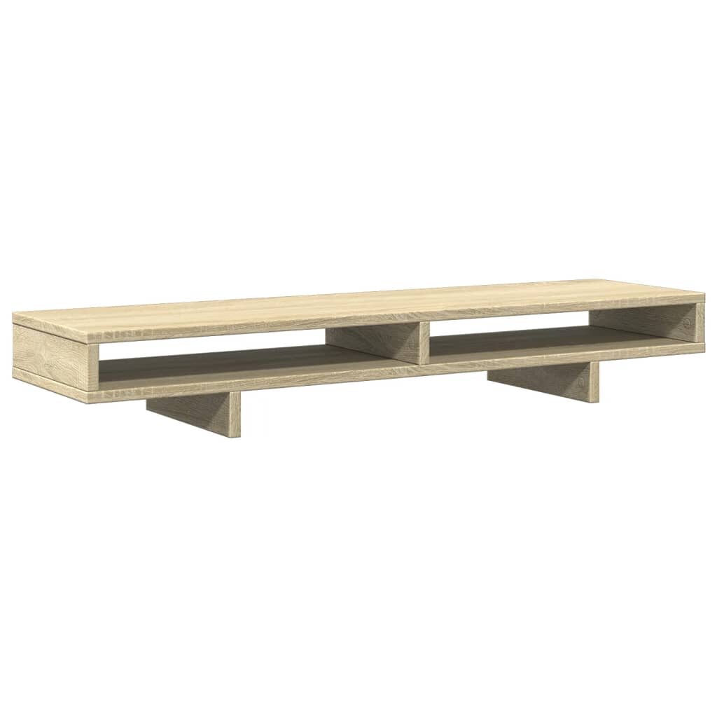 vidaXL sonoma tölgy színű szerelt fa monitorállvány 100 x 27 x 15 cm