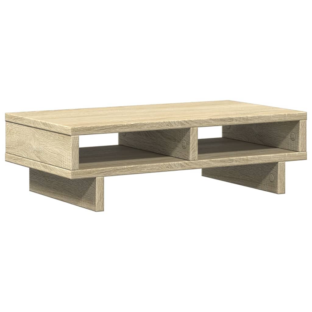 vidaXL sonoma tölgy színű szerelt fa monitorállvány 50 x 27 x 15 cm
