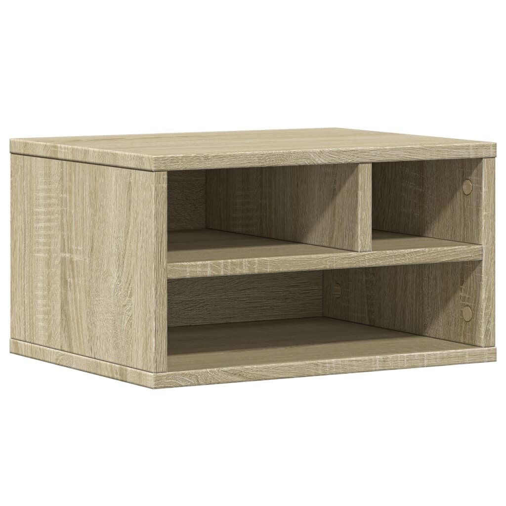 vidaXL sonoma tölgy színű szerelt fa nyomtatóállvány 40 x 32 x 225 cm